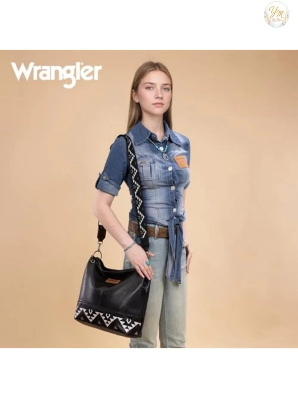Womens Vegan Leather Hobo Handbag Top Handle Shoulder Purse Aztec Design